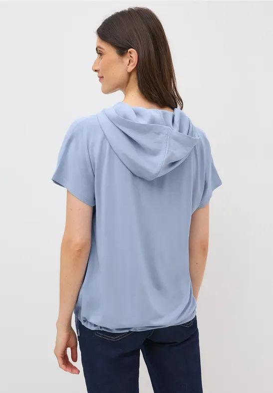 Lässiges Kapuzenshirt mit Kordelzugsaum