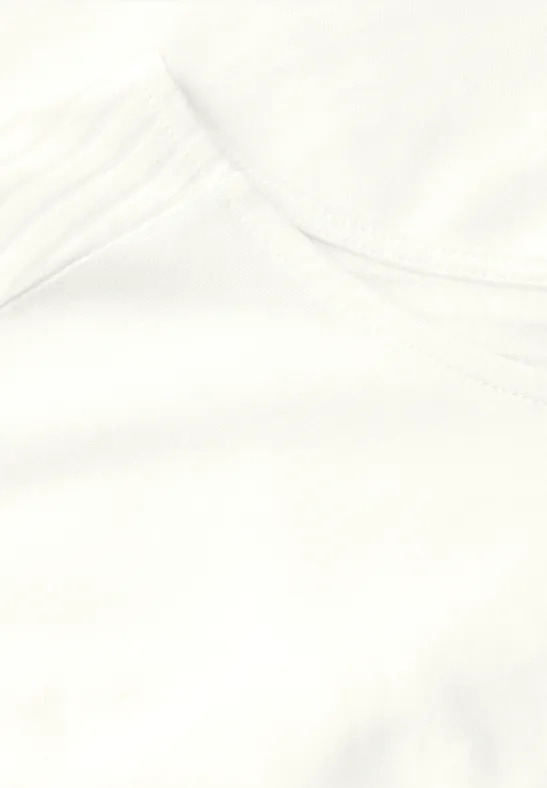 T-Shirt mit Rundhalsausschnitt und Burn-Out-Details