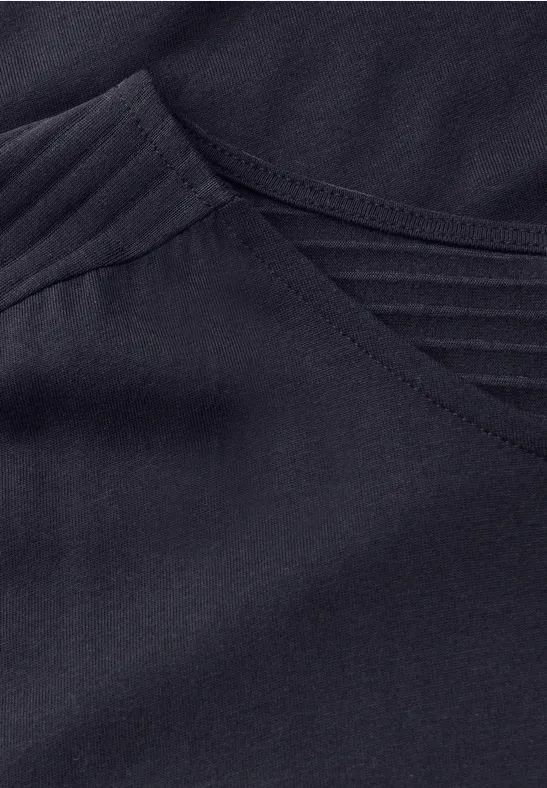 Lässiges T-Shirt mit Burn-Out-Details