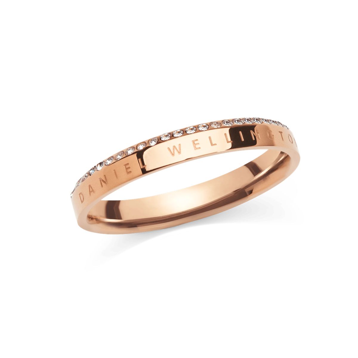 Rosegoldener Ring mit Kristallakzenten