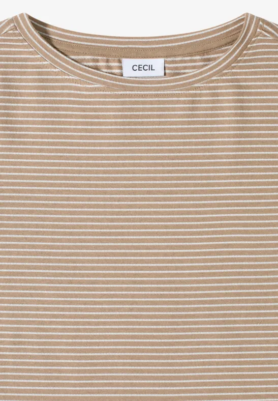 Gestreiftes Shirt mit Dreiviertelärmeln
