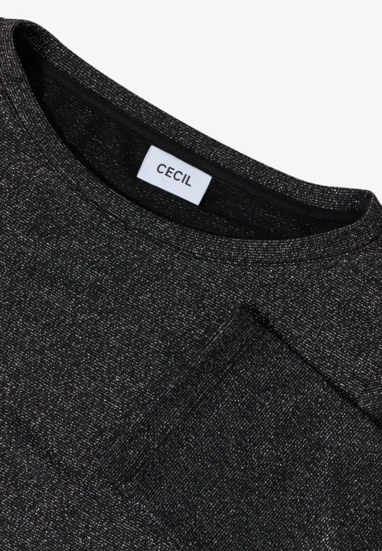 Langarmshirt mit Glitzerdetails