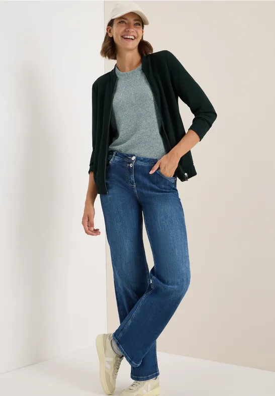 Leichte Damen Jacke mit Reißverschluss