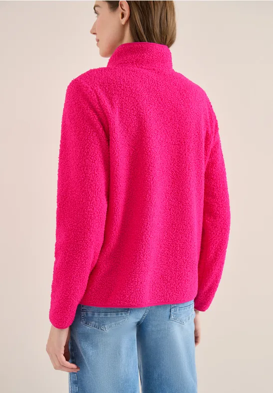 Weiche Teddyfleece Jacke mit Reißverschluss