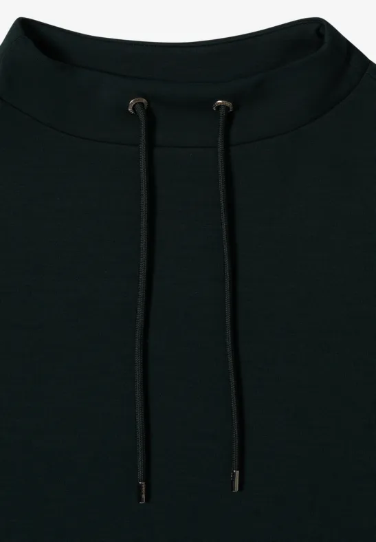 Locker geschnittenes Sweatshirt mit Trichterkragen