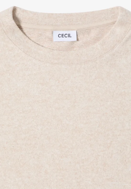 Bequemes Langarmshirt mit Rundhalsausschnitt