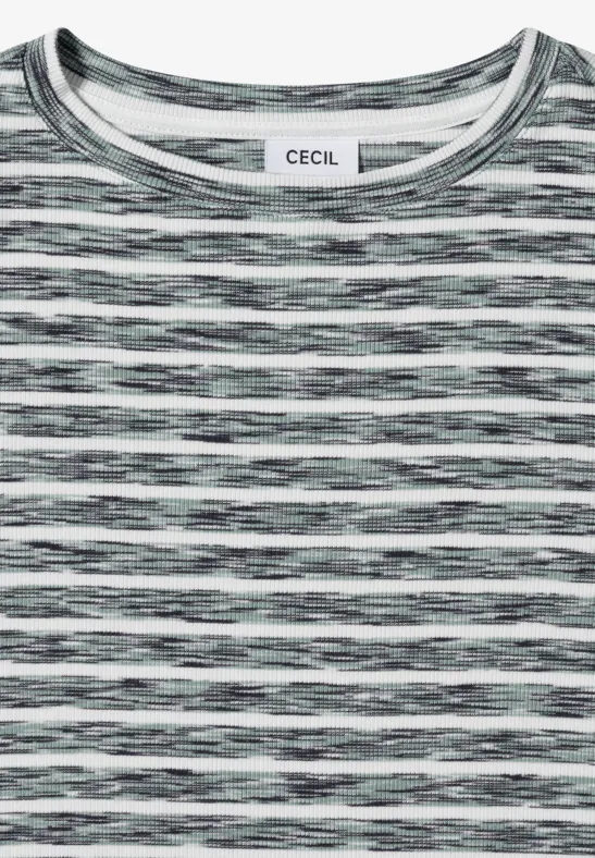 Gestreiftes 3/4-Arm T-Shirt
