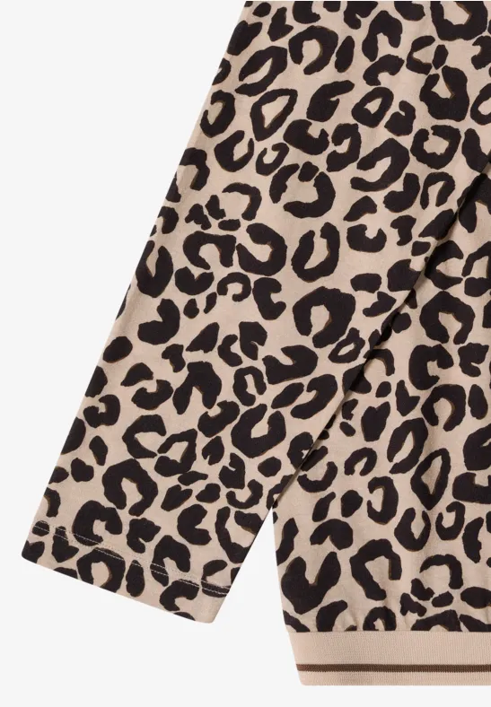 Shirt mit Animalprint und 3/4 Ärmeln