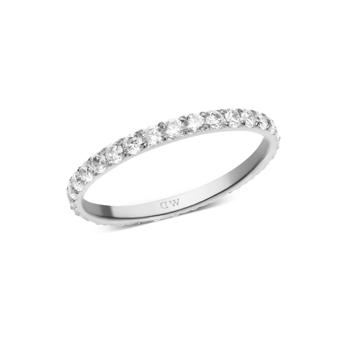 Zarter Silberring mit Zirkonia
