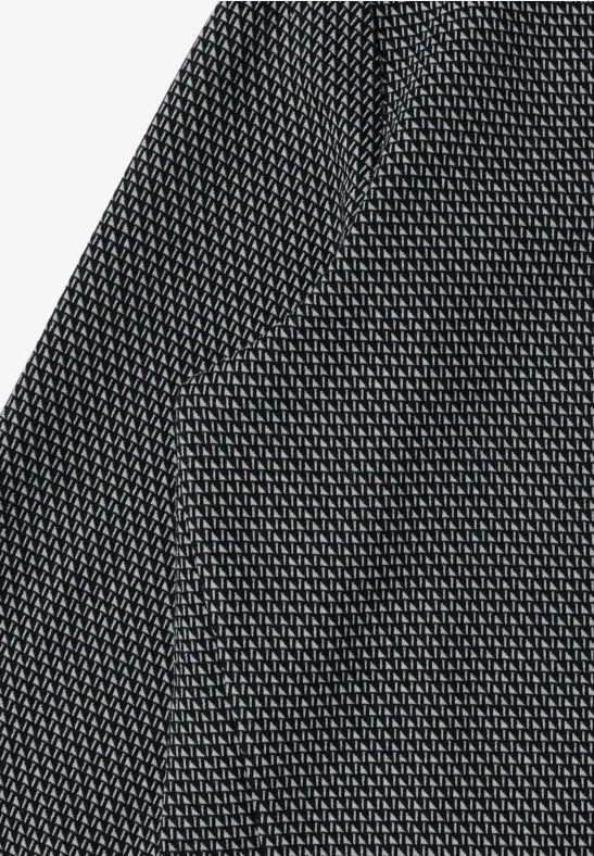 Minimal Jacquard Langarmshirt