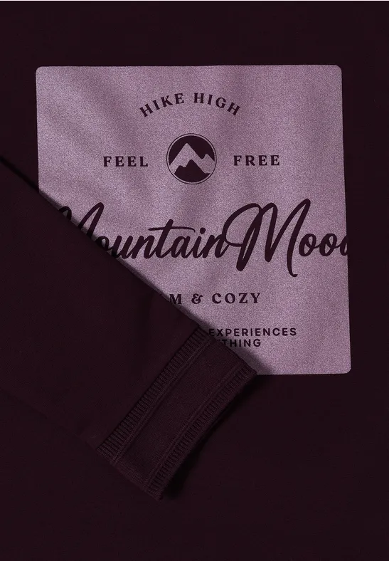 Langarmshirt mit Berg-Grafik