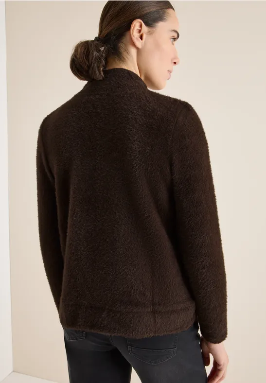 Lässige Fleece-Jacke mit Reißverschluss