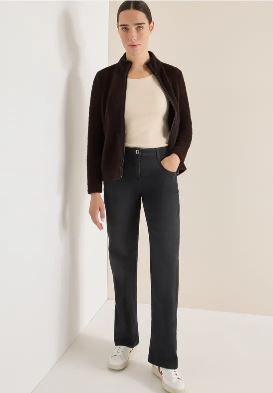 Lässige Fleece-Jacke mit Reißverschluss