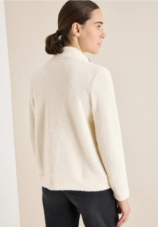 Fleecejacke für Damen mit Stehkragen