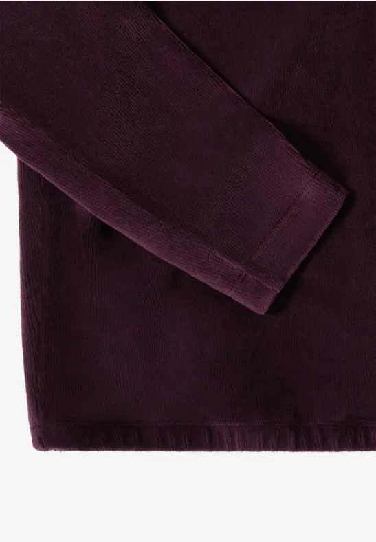 Damen Cord-Shirt mit großem Kragen