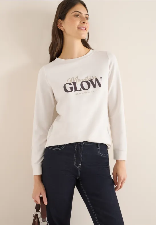Lässiges Langarmshirt mit Grafikprint