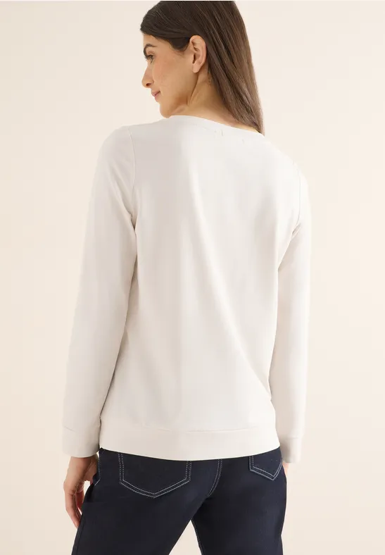 Lässiges Langarmshirt mit Grafikprint