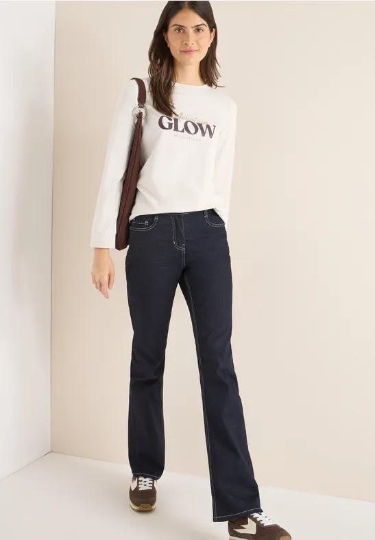Lässiges Langarmshirt mit Grafikprint