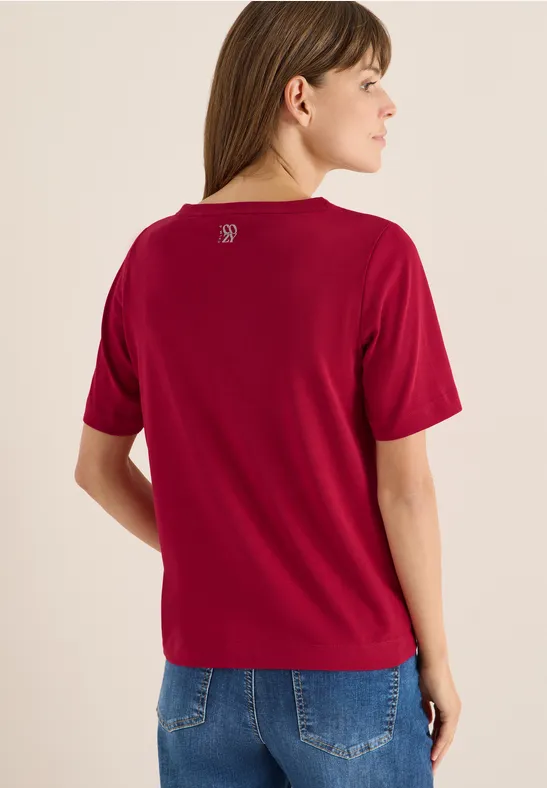 Lässiges Baumwoll-T-Shirt mit Grafikprint