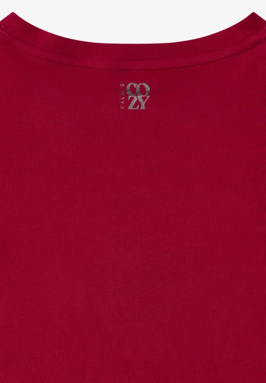Lässiges Baumwoll-T-Shirt mit Grafikprint