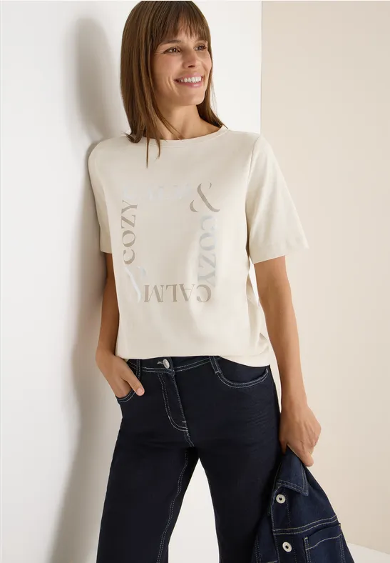Lässiges T-Shirt mit Grafikprint