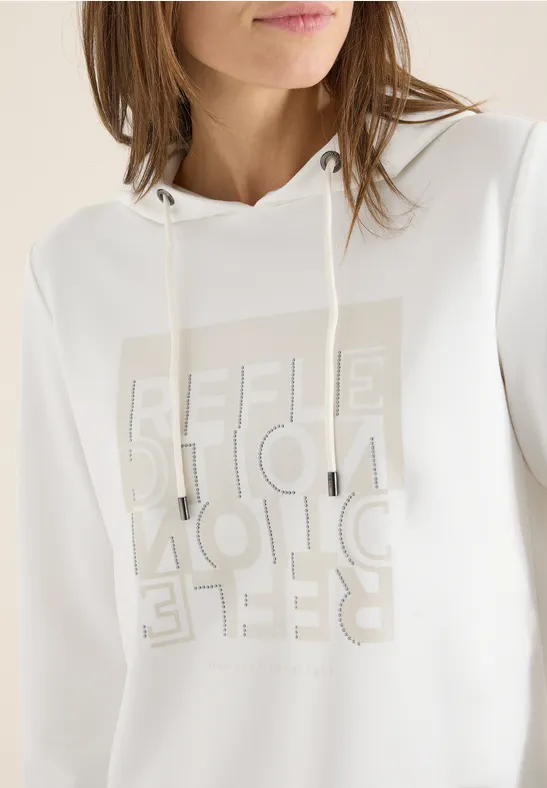 Lässiges Hoodie-Sweatshirt mit Grafikdruck
