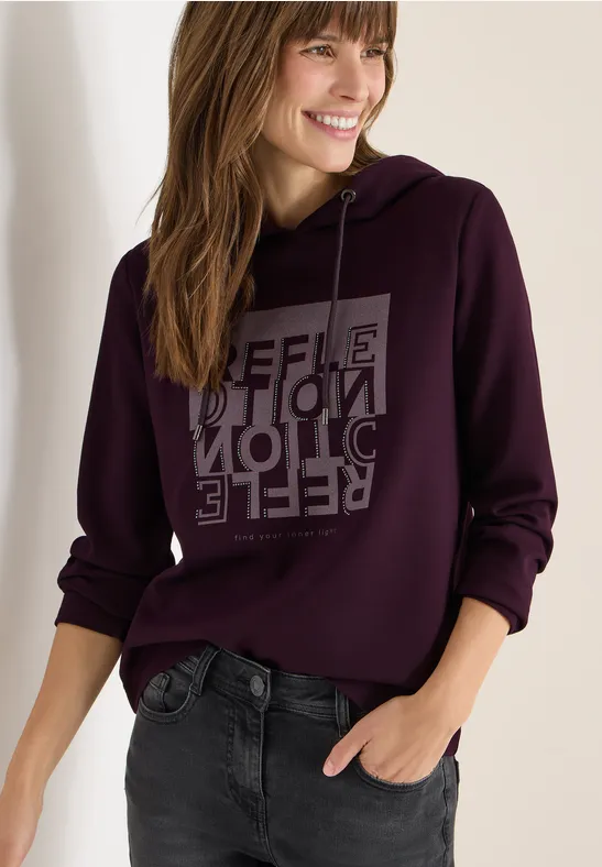 Lässiges Hoodie-Shirt mit Grafikprint