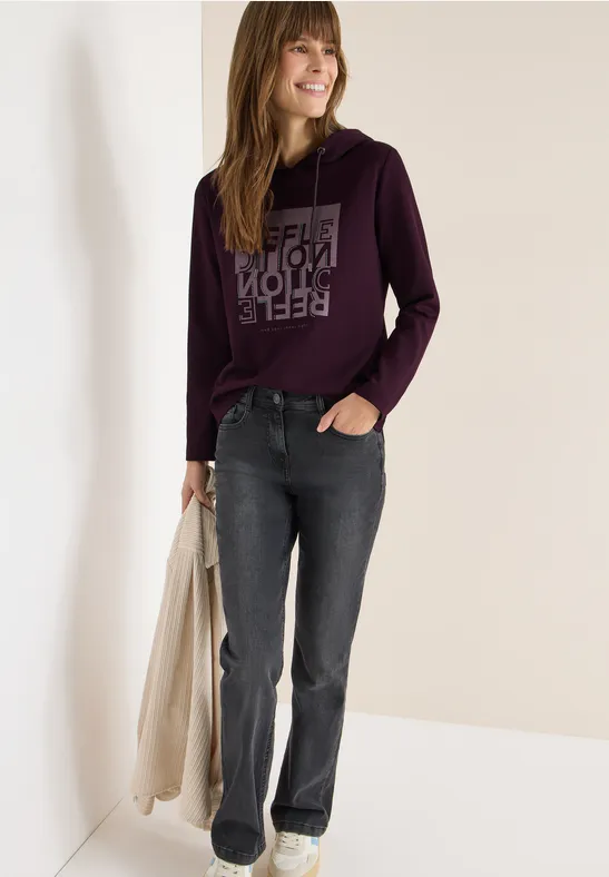 Lässiges Hoodie-Shirt mit Grafikprint
