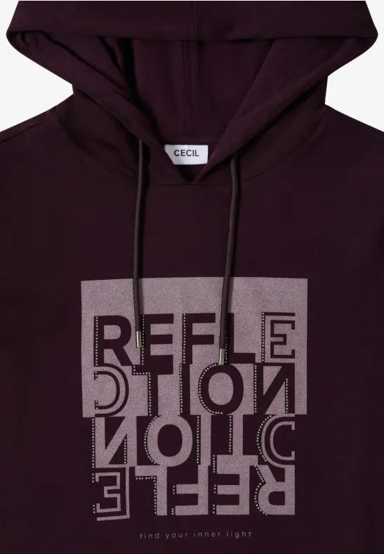 Lässiges Hoodie-Shirt mit Grafikprint