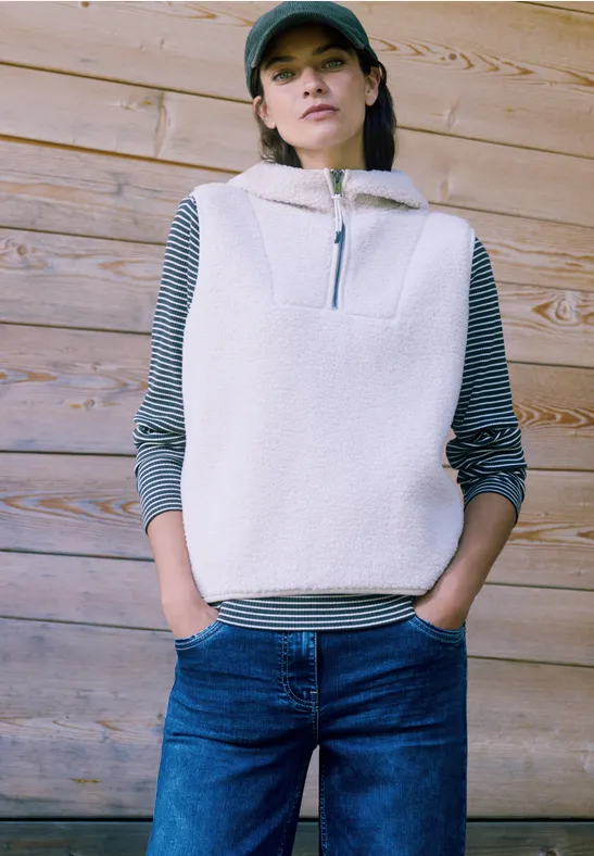 Gestreiftes Langarmshirt in Grün