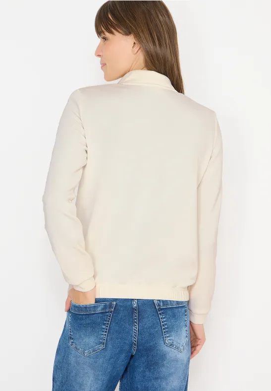 Softe Sweatjacke mit Tapedetail