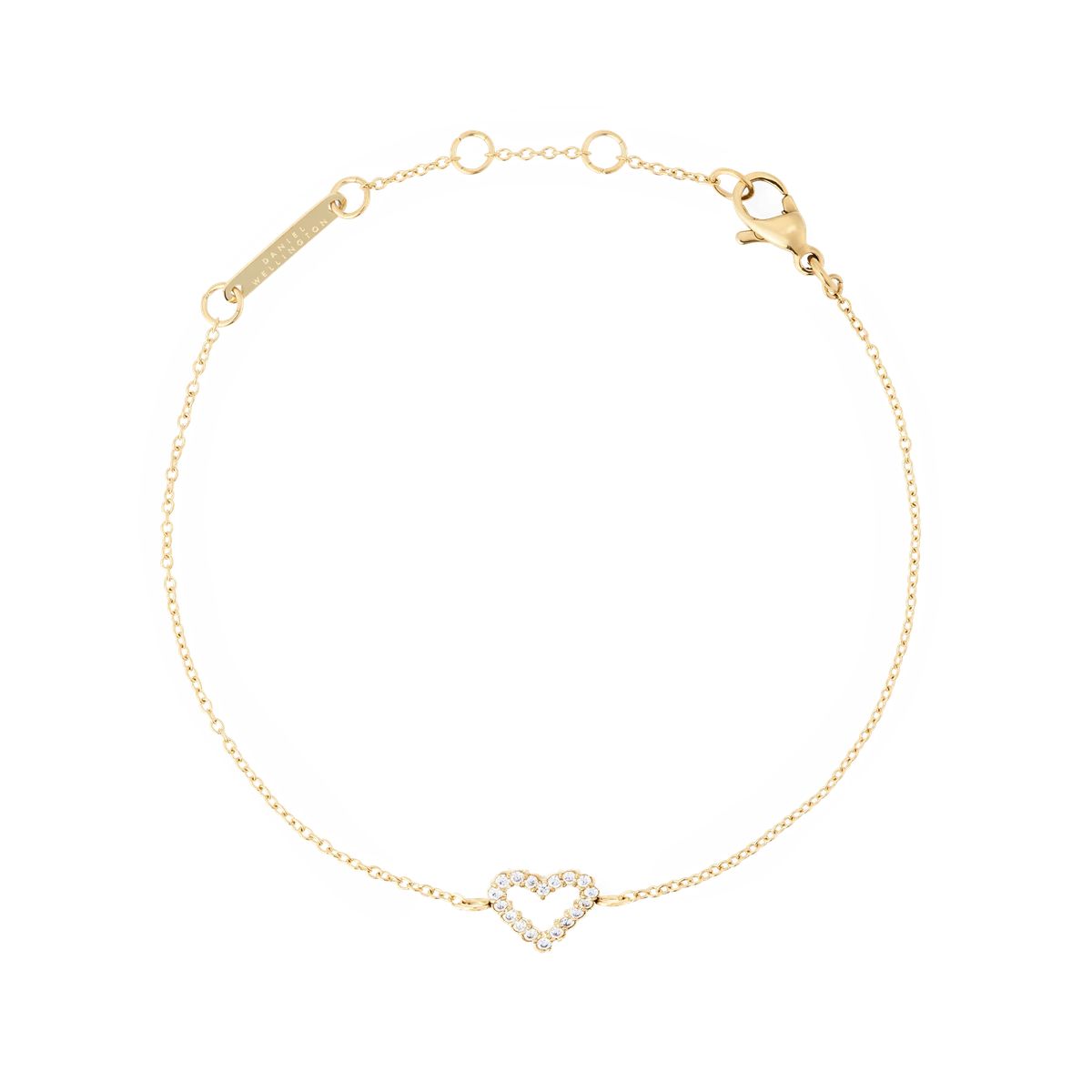 Zartes Gold Herz Kette Armband