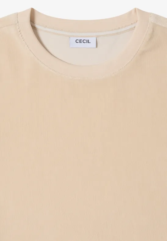 Weiches Feincord-Strick-Sweatshirt