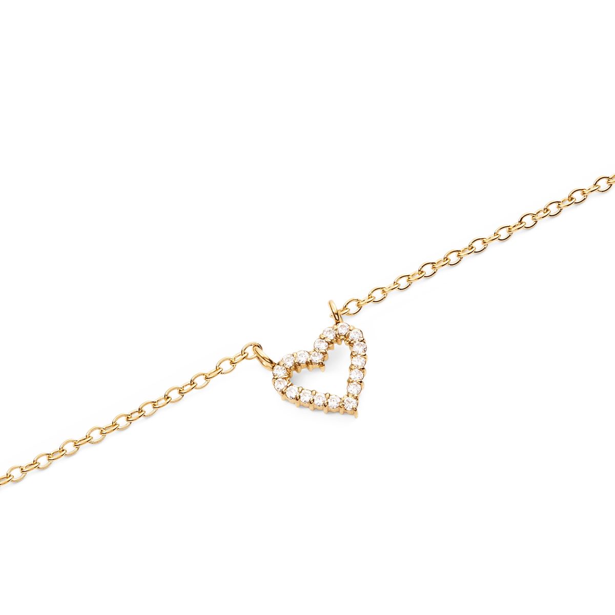 Zierliche Halskette mit Herzanhänger