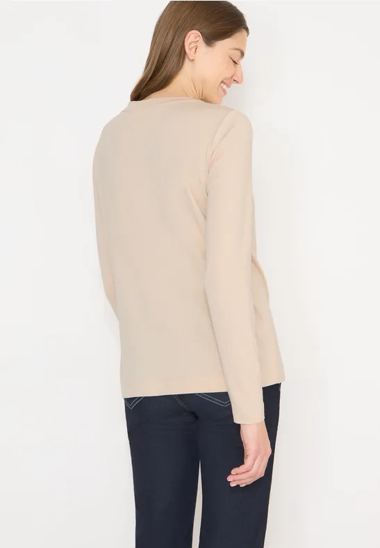 Lässiges Shirt im Tunika-Stil mit V-Ausschnitt