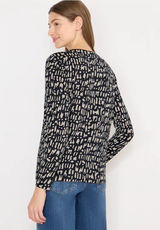 Shirt im Tunika-Stil mit Grafikprint