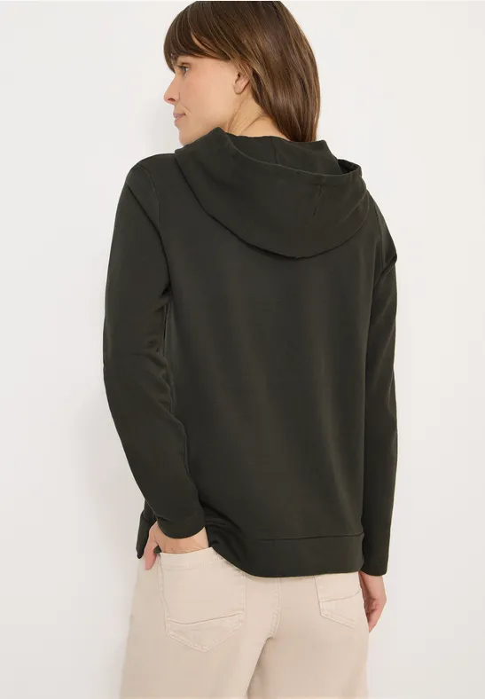 Damen Hoodie mit Grafikprint und Strasssteinen