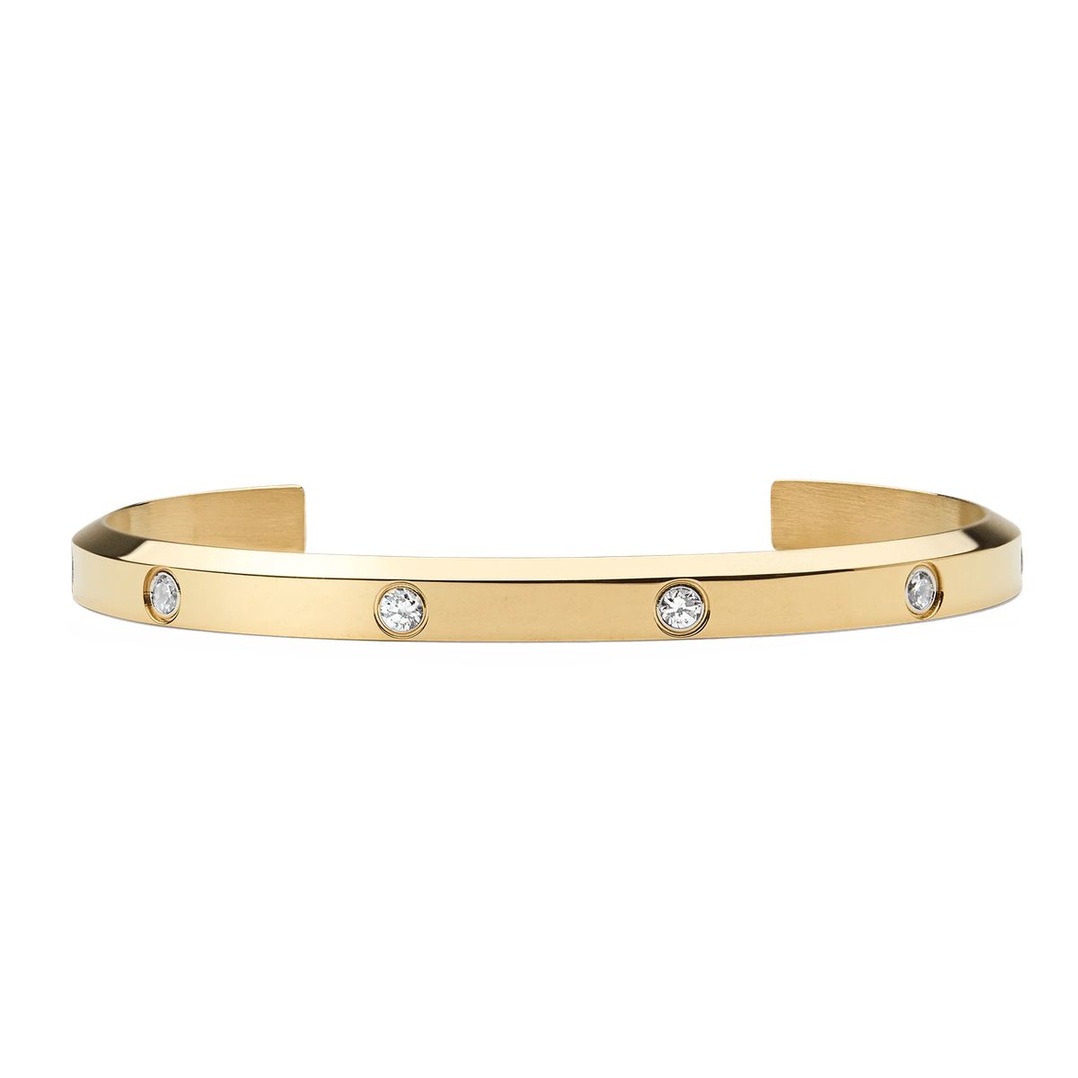 Klassisches goldenes Armreif-Armband