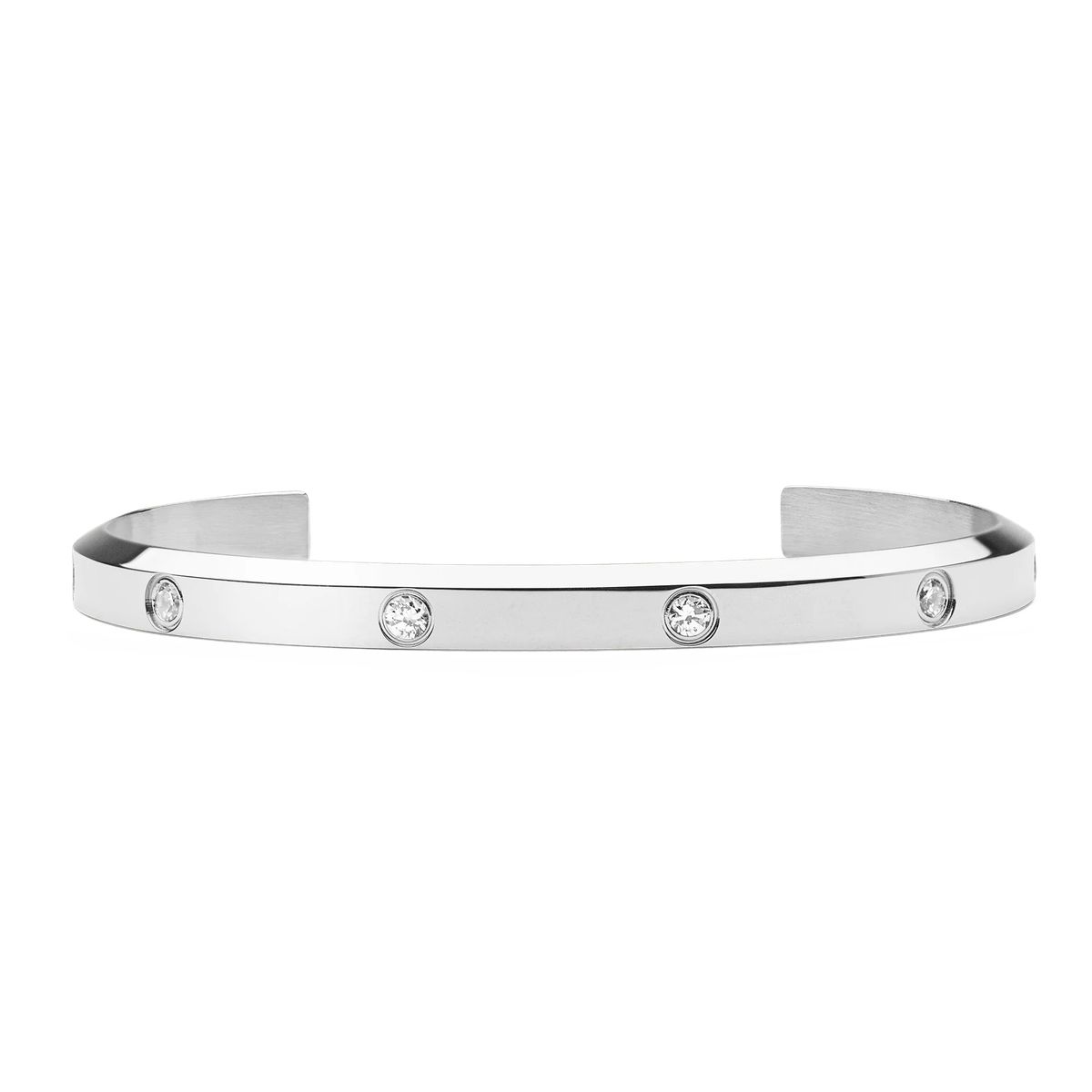 Minimalistisches Silber Armreif