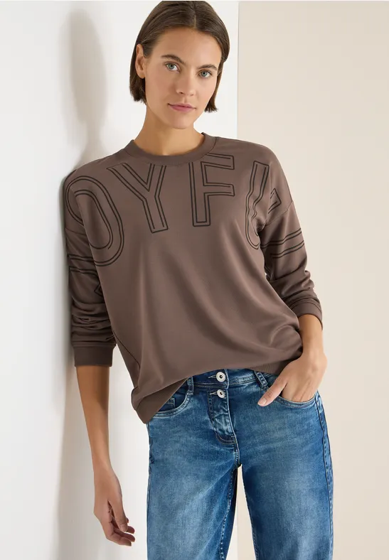 Langarmshirt mit Grafikprint