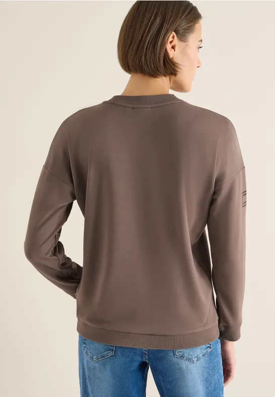 Langarmshirt mit Grafikprint