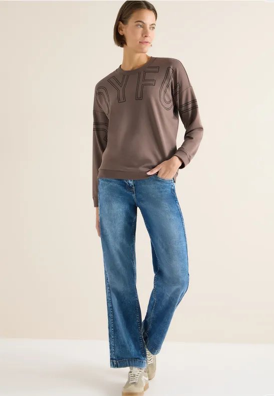 Langarmshirt mit Grafikprint