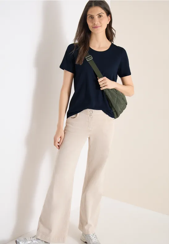 Basic Uni Rundhals T-Shirt Doppelpack