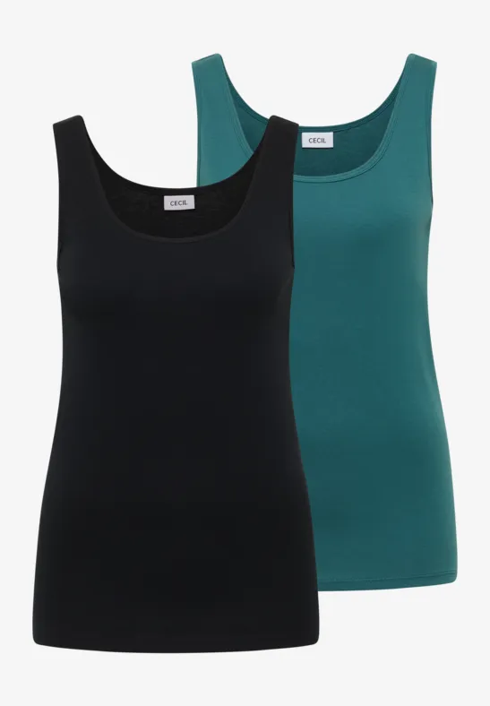 Basic Ärmelloses Jersey Tank Top Pack