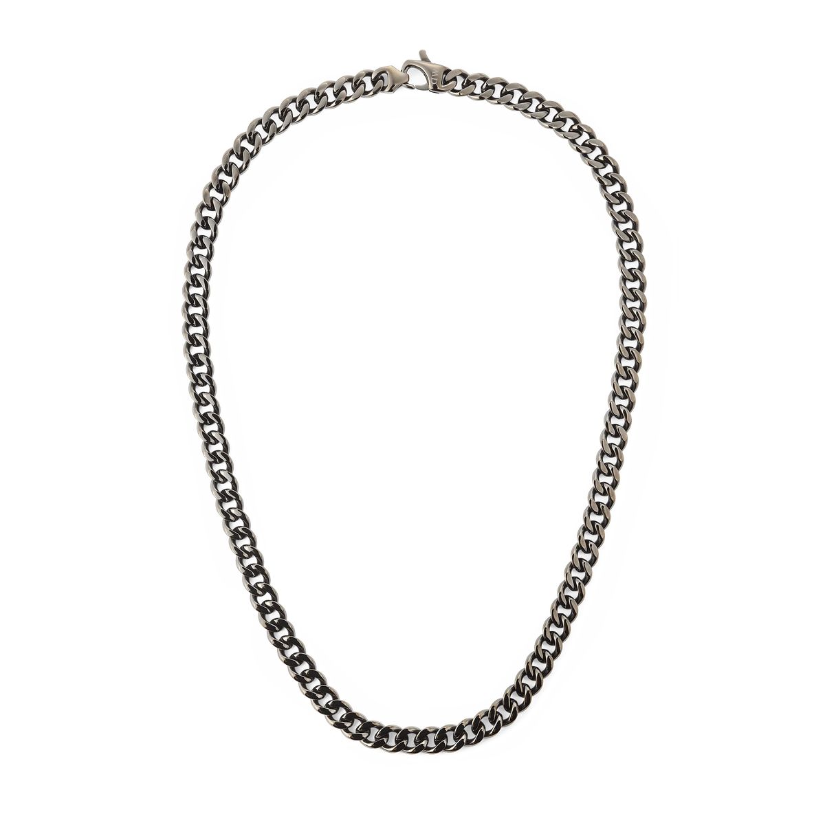 Unisex Graphit Edelstahl Gliederkette