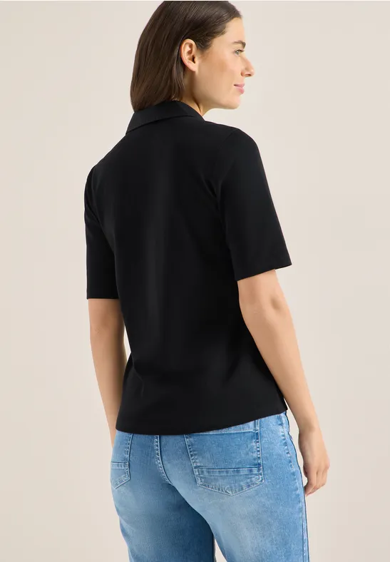 Damen Kurzarm Poloshirt
