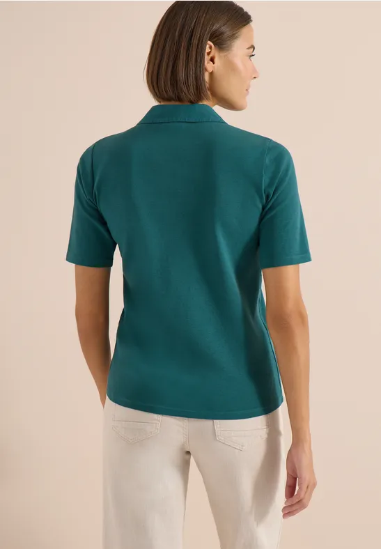 Basic Kurzarm Poloshirt