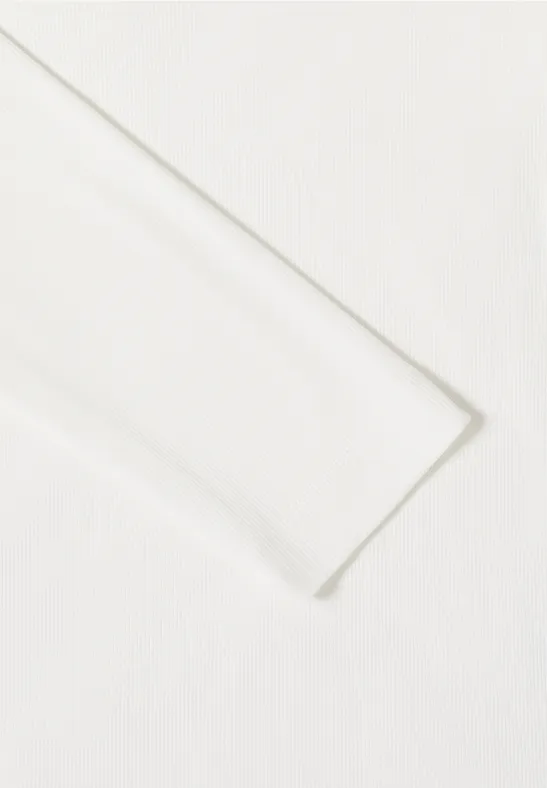 Damen Basic Rippen 3/4 Ärmel Shirt