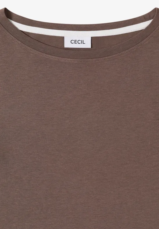 Klassisches Langarmshirt mit Rundhalsausschnitt