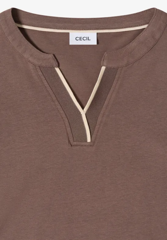 Klassisches Langarmshirt mit Rundhalsausschnitt